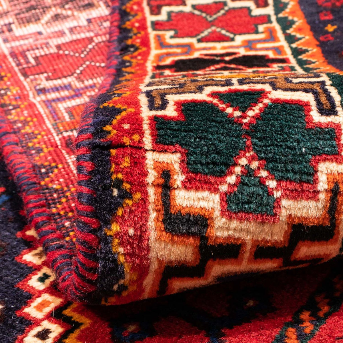 Tapis persan - Nomadic - 171 x 118 cm - rouge foncé
