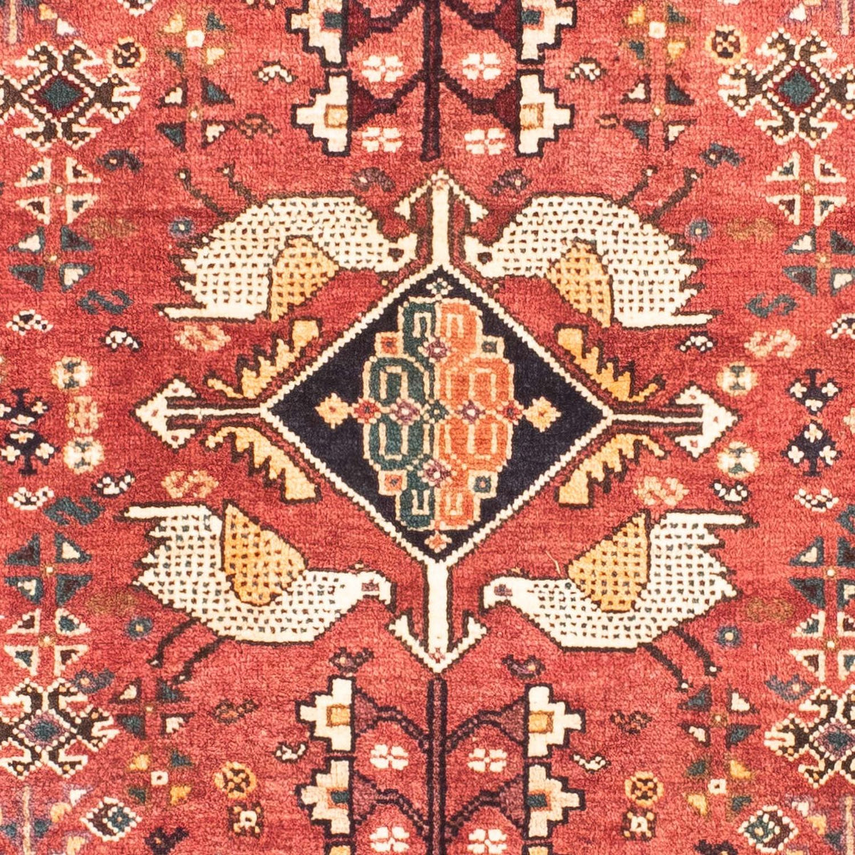 Tapis de couloir Tapis persan - Nomadic - 160 x 83 cm - rouge foncé