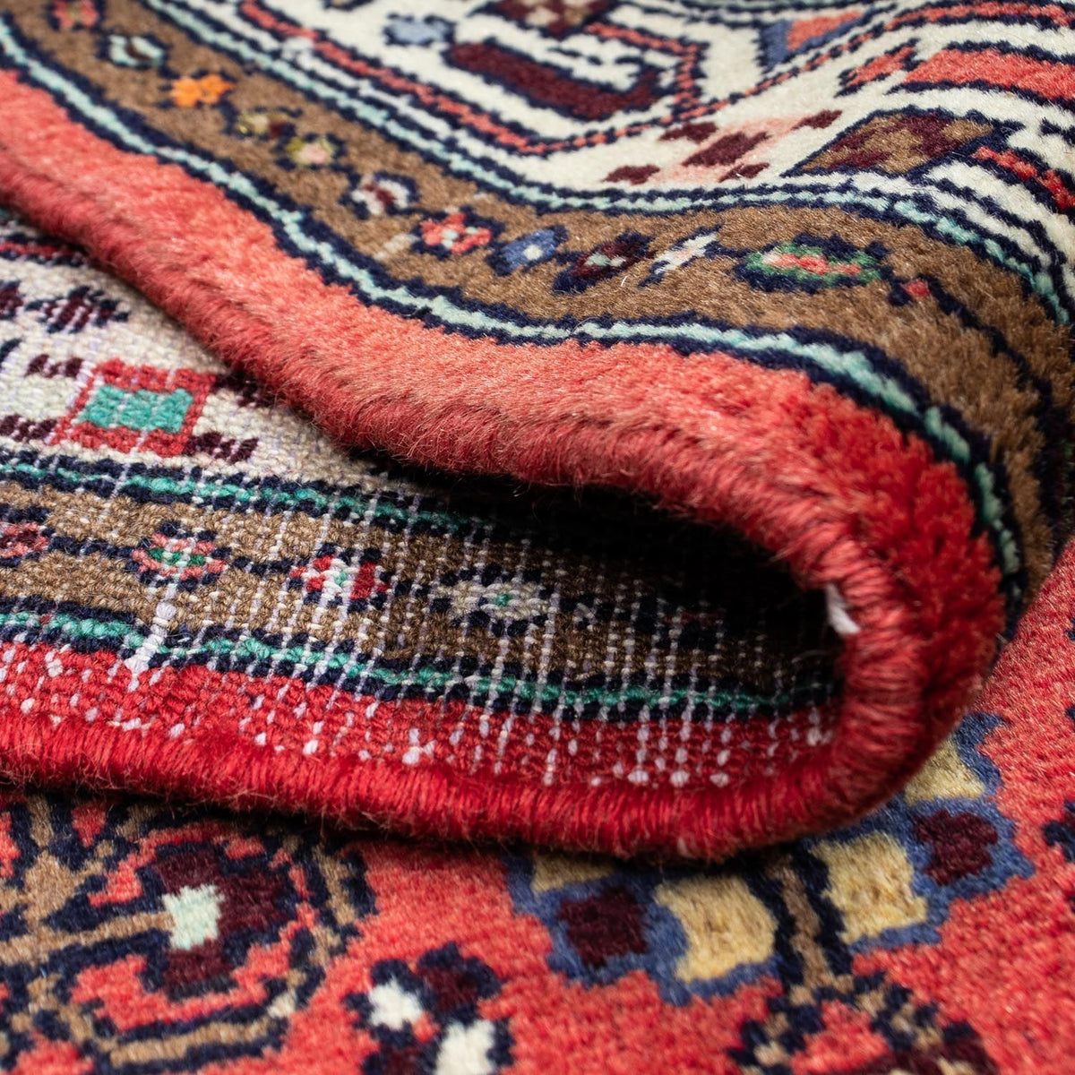 Tapis persan - Nomadic - 132 x 82 cm - rouge