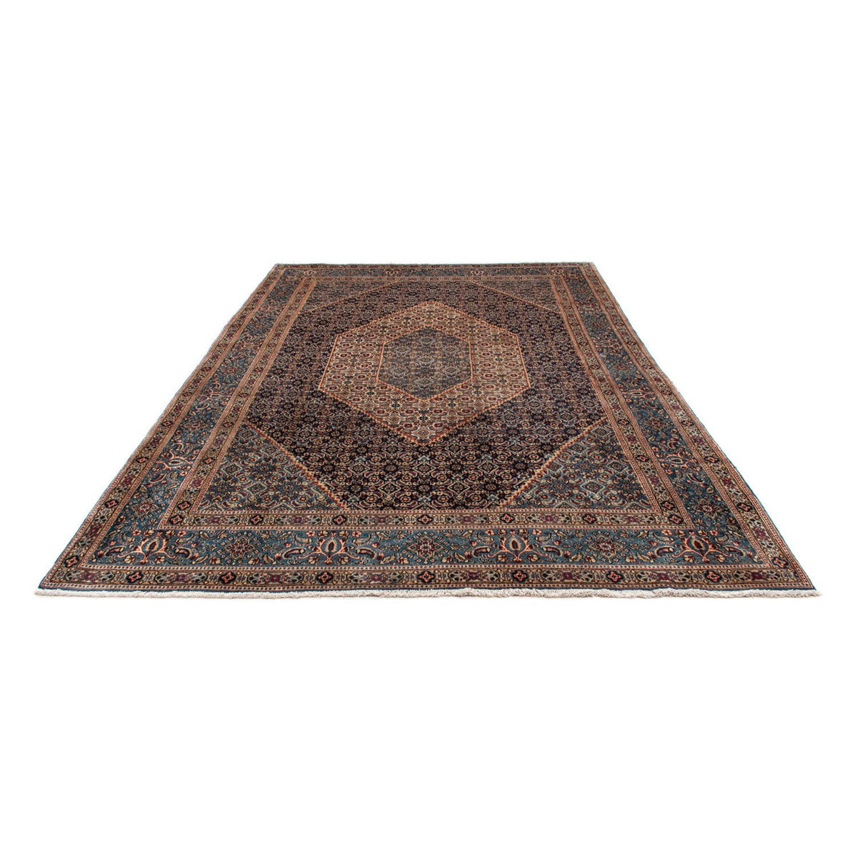 Tapis persan - Classique - 305 x 208 cm - bleu foncé