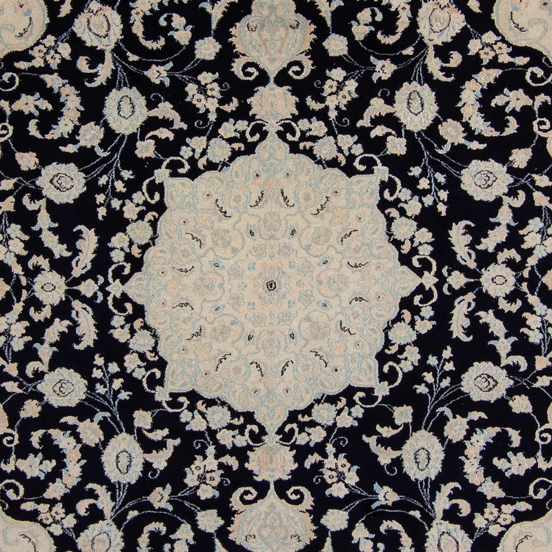 Tapis persan - Nain - 348 x 248 cm - bleu foncé