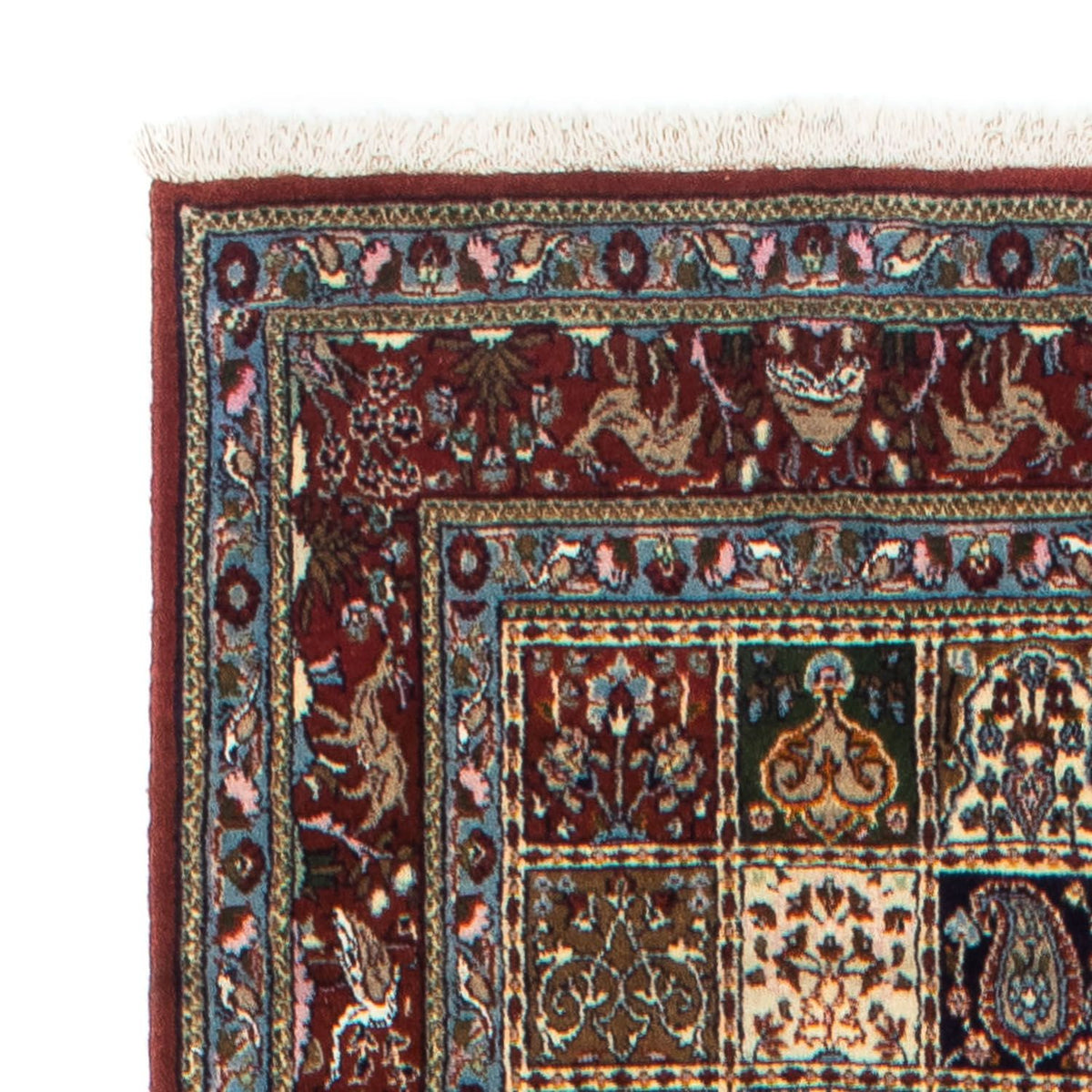 Tapis de couloir Tapis persan - Classique - 388 x 82 cm - rouge foncé