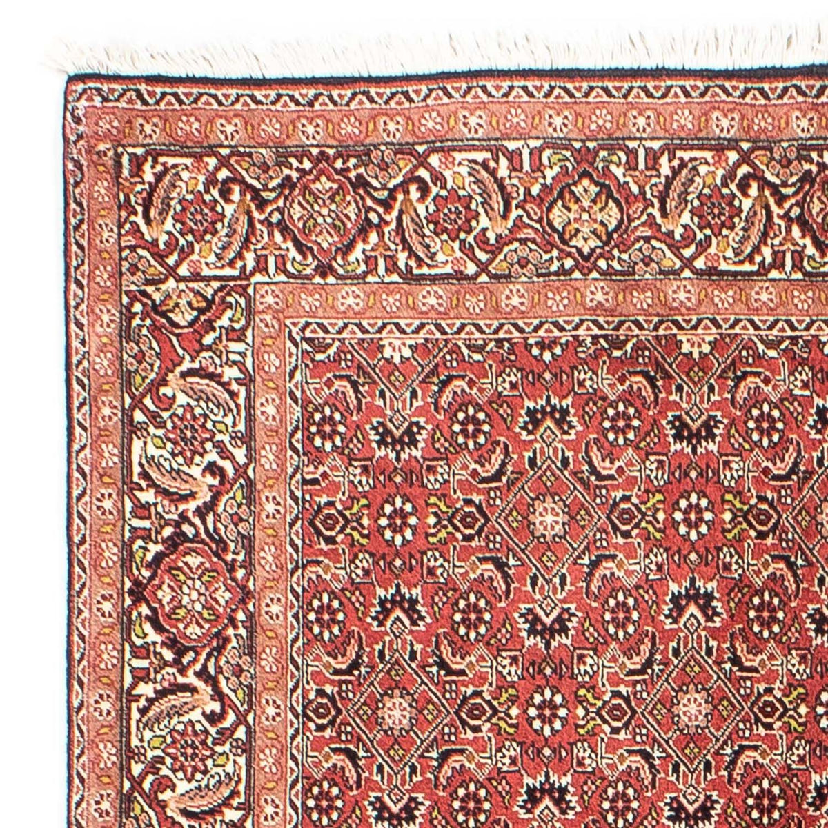 Tapis persan - Bidjar - 205 x 141 cm - rouge foncé