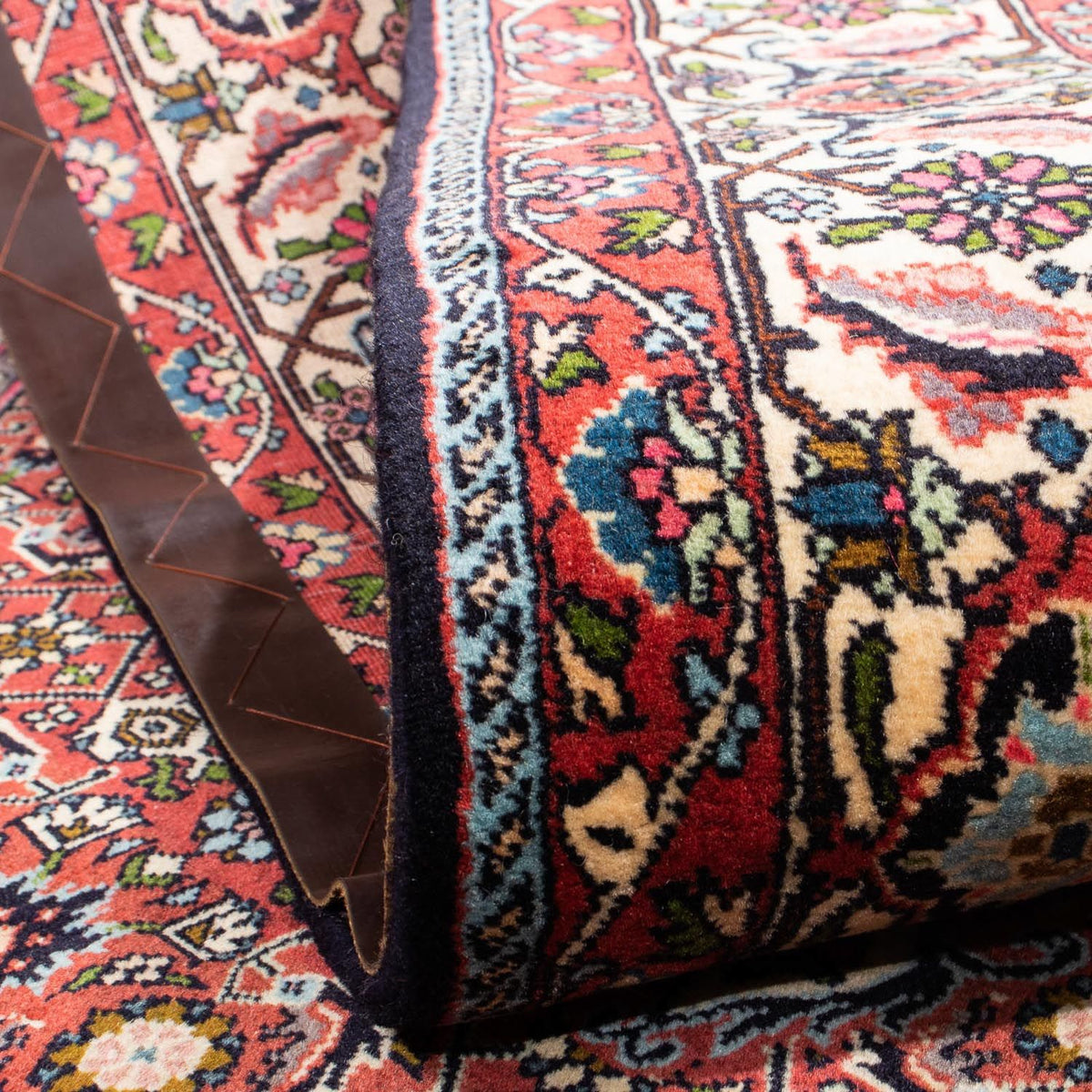 Tapis persan - Bidjar - 291 x 196 cm - rouge clair
