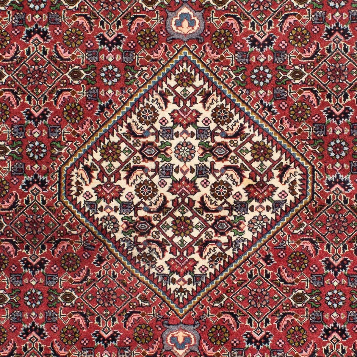 Tapis persan - Bidjar - 216 x 137 cm - bleu foncé