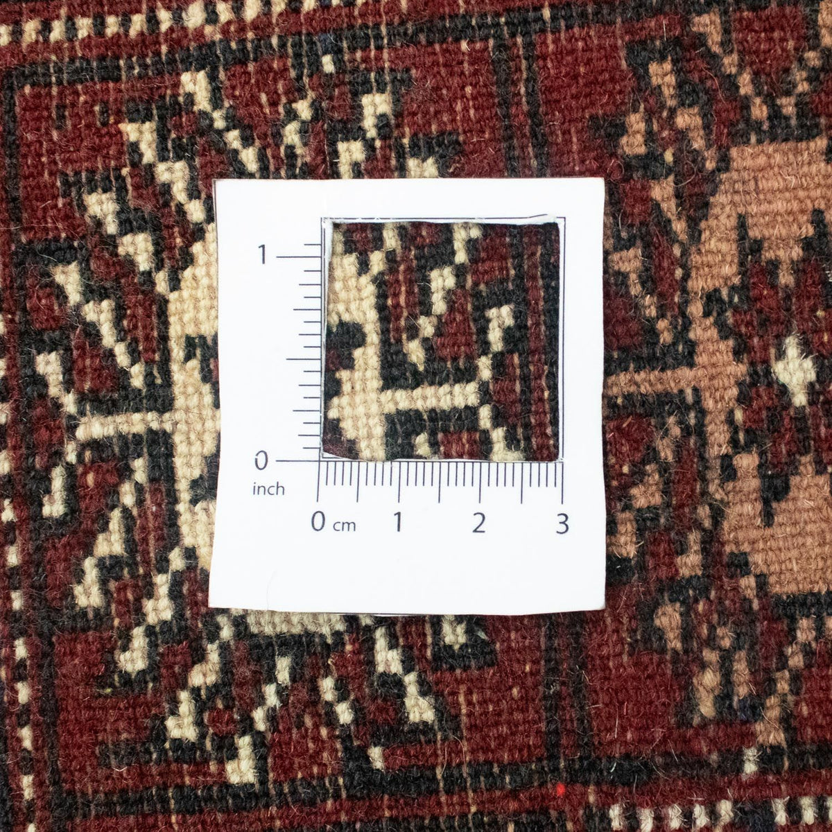 Tapis afghan - Boukhara - 178 x 122 cm - rouge