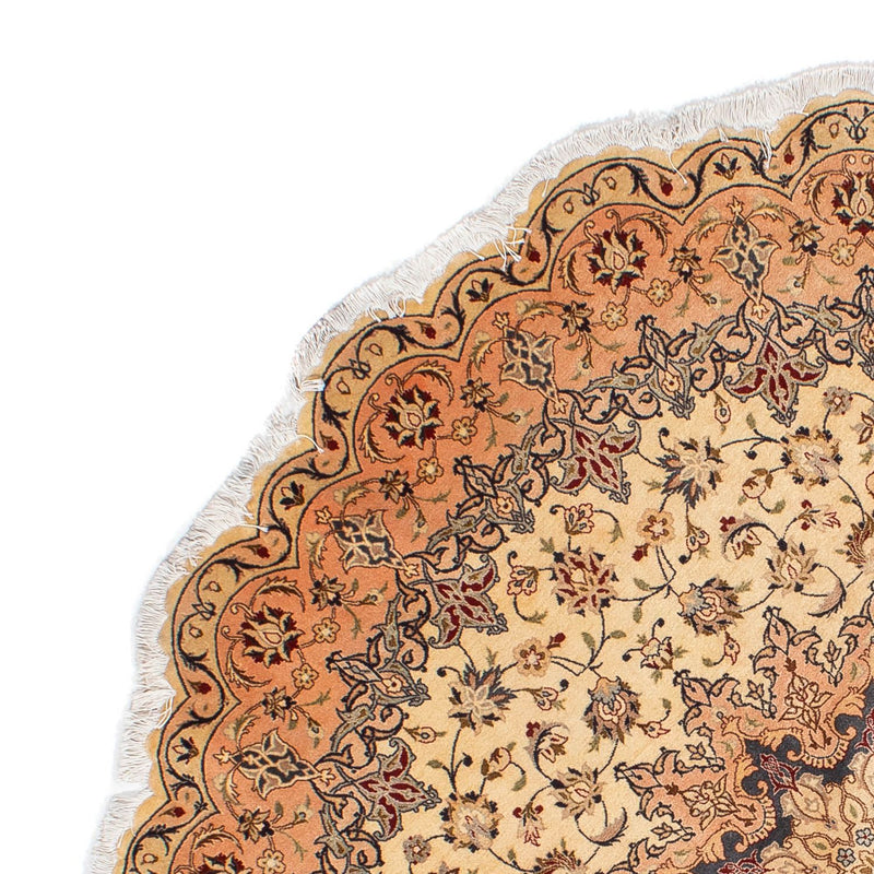 Tapis persan - Tabriz - Royal ronde  - 195 x 195 cm - beige