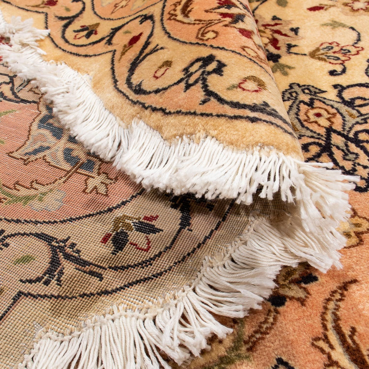 Tapis persan - Tabriz - Royal ronde  - 195 x 195 cm - beige