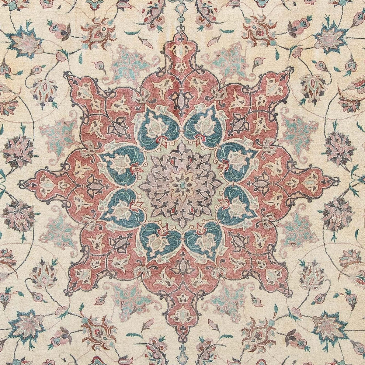 Tapis persan - Tabriz - Royal - 300 x 200 cm - beige