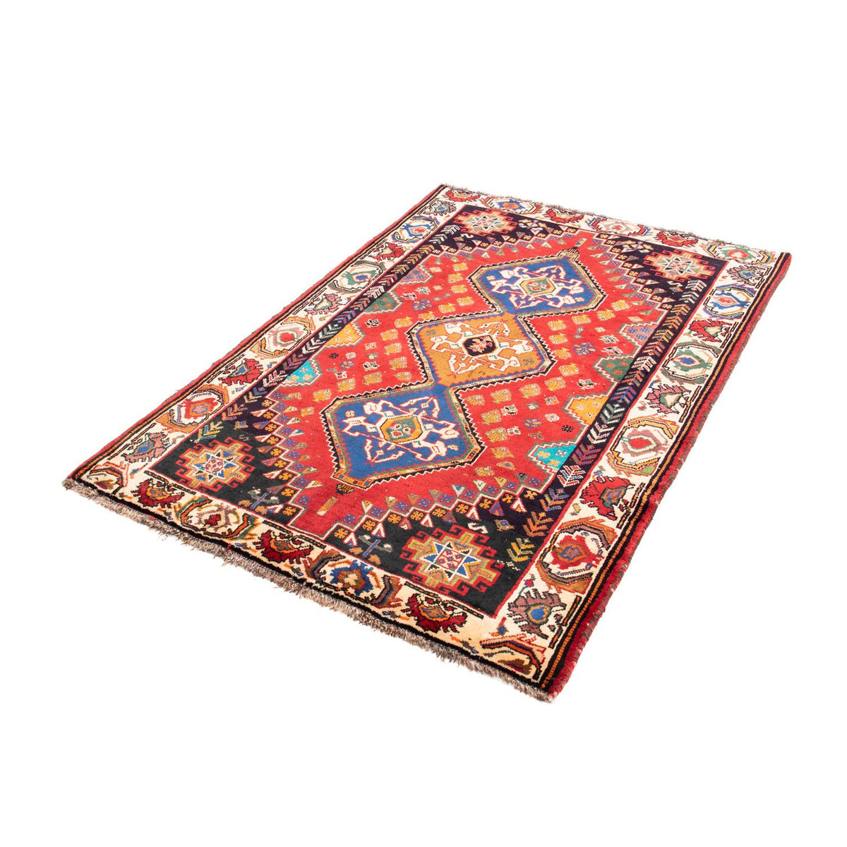 Tapis persan - Nomadic - 165 x 112 cm - rouge
