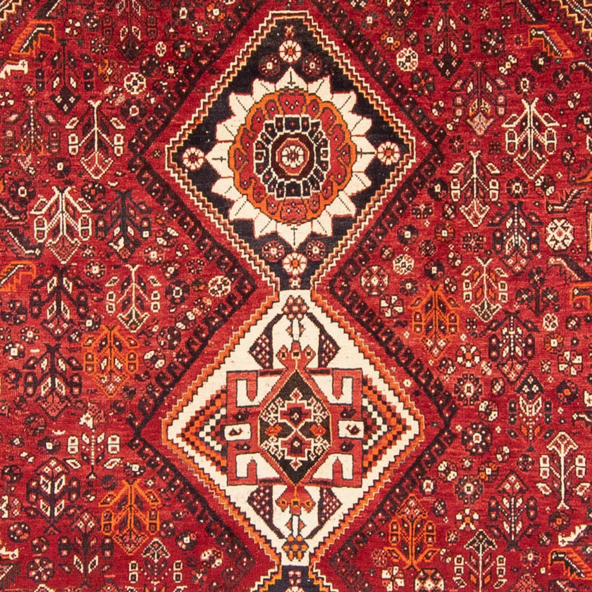 Tapis persan - Nomadic - 328 x 215 cm - rouge foncé