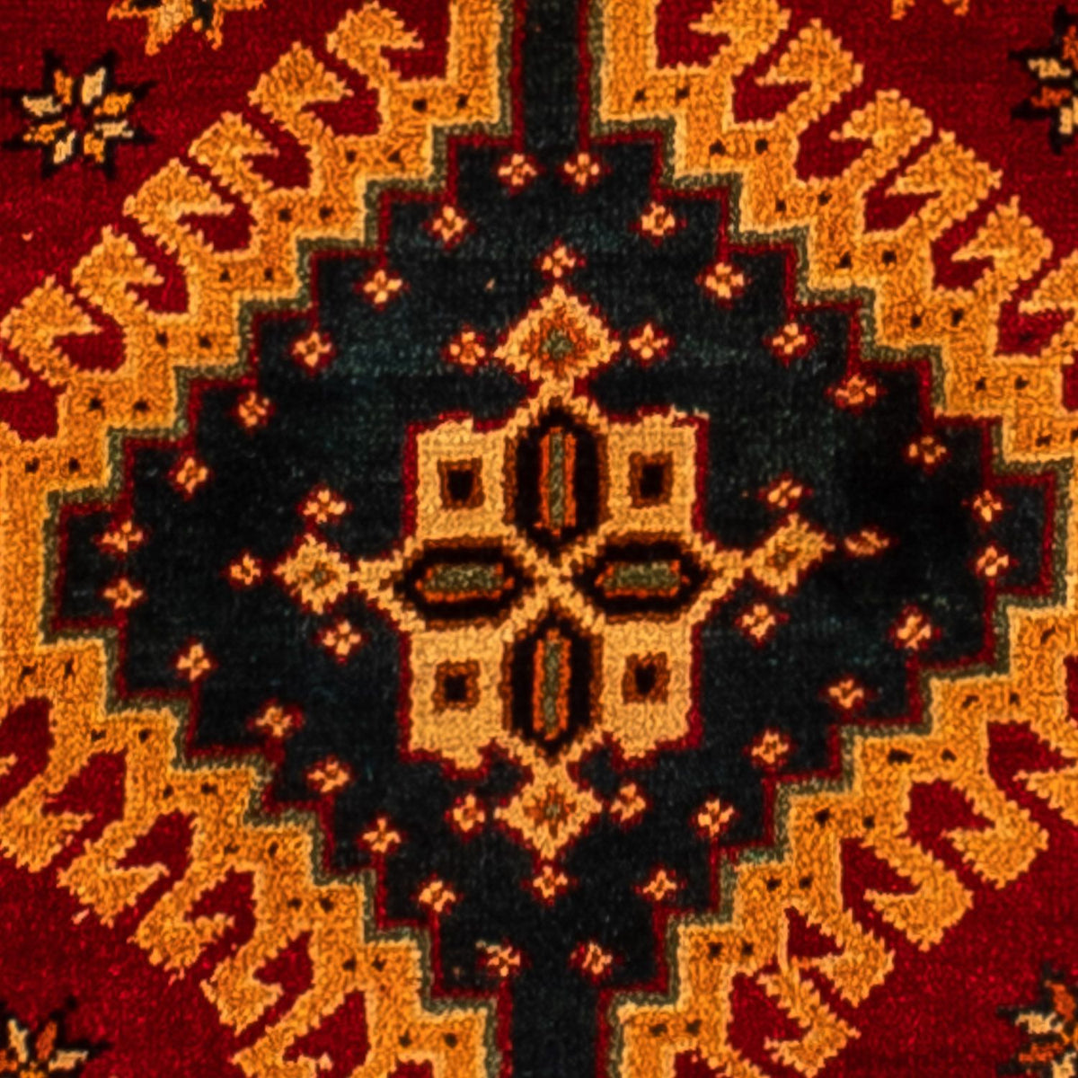 Tapis persan - Nomadic - 280 x 202 cm - rouge foncé