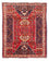 Tapis persan - Nomadic - 135 x 107 cm - rouge foncé