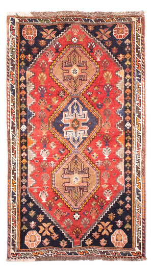 Tapis persan - Nomadic - 150 x 84 cm - rouge