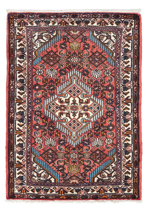 Tapis persan - Nomadic - 114 x 80 cm - rouge clair