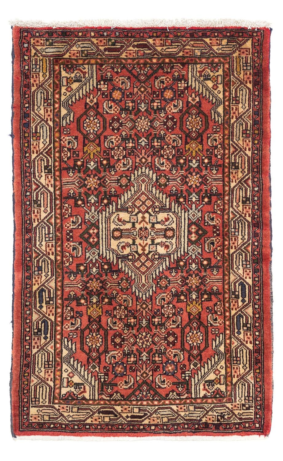 Tapis persan - Nomadic - 120 x 77 cm - rouge