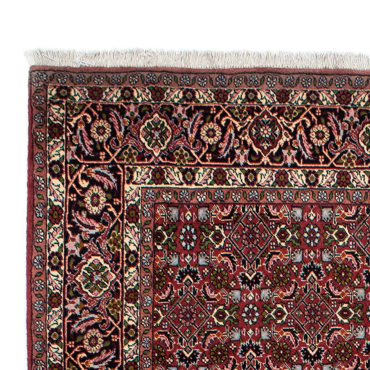 Tapis persan - Bidjar - 231 x 138 cm - bleu foncé