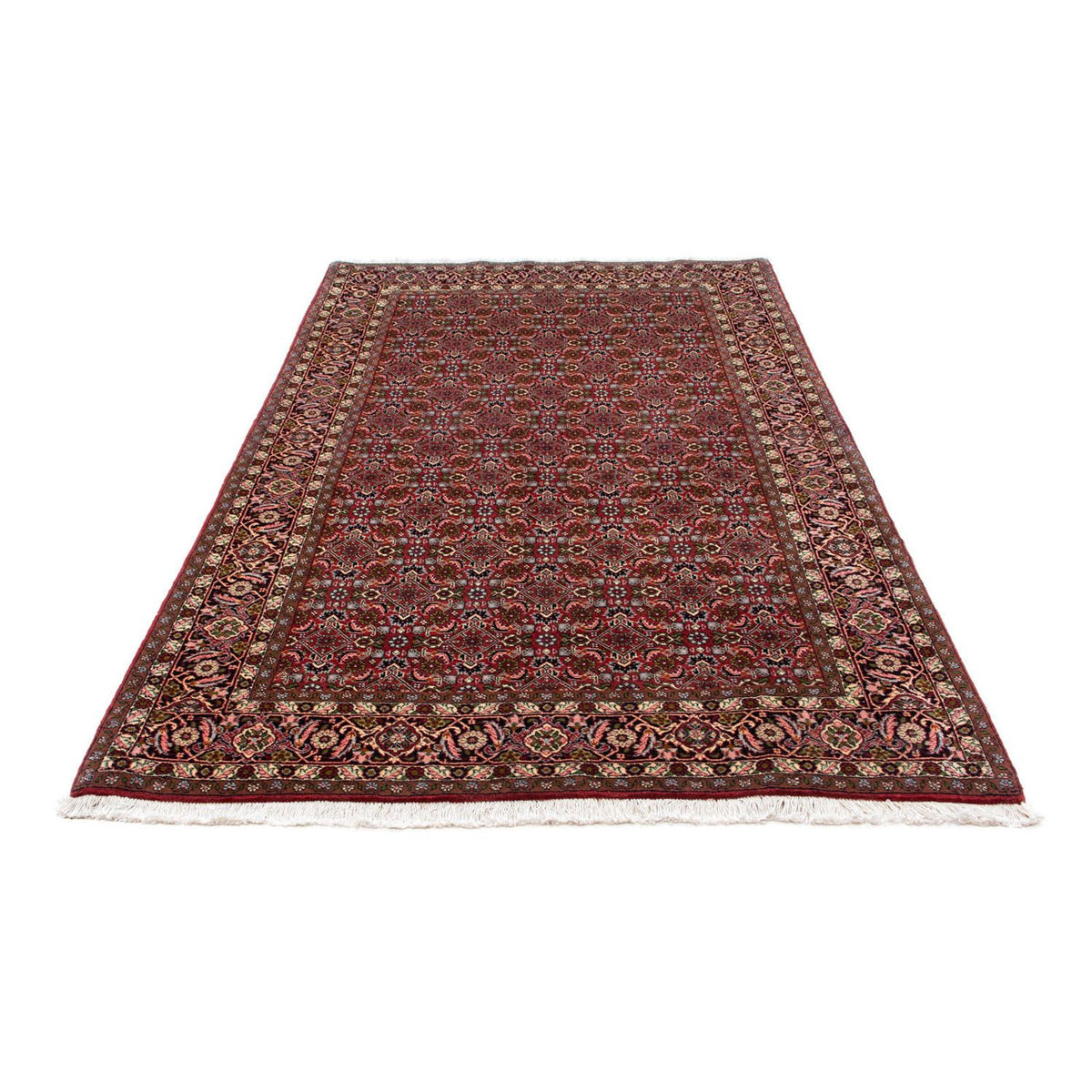 Tapis persan - Bidjar - 231 x 138 cm - bleu foncé