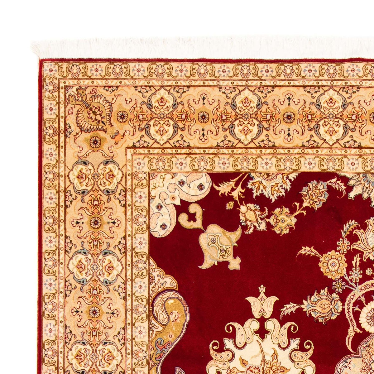 Tapis persan - Tabriz - Royal - 312 x 200 cm - rouge foncé