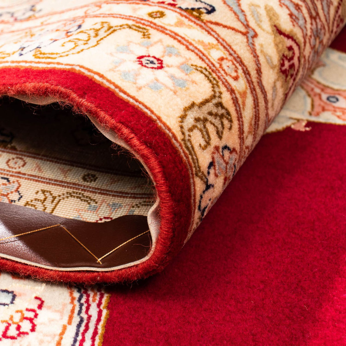 Tapis persan - Tabriz - Royal - 312 x 200 cm - rouge foncé
