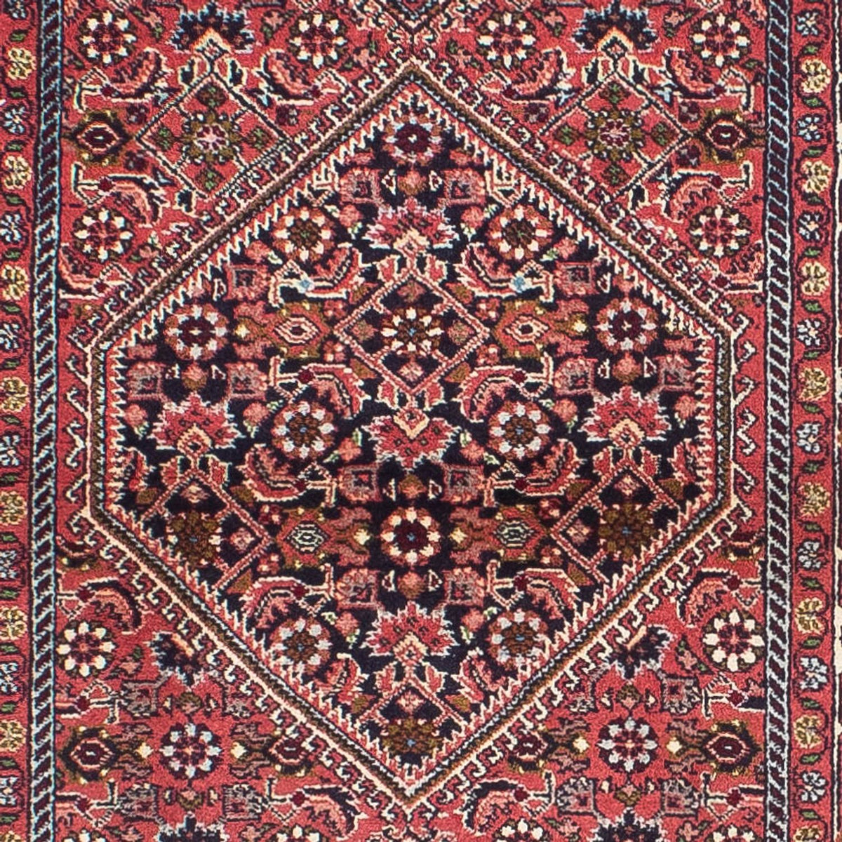 Tapis de couloir Tapis persan - Bidjar - 313 x 83 cm - rouge clair