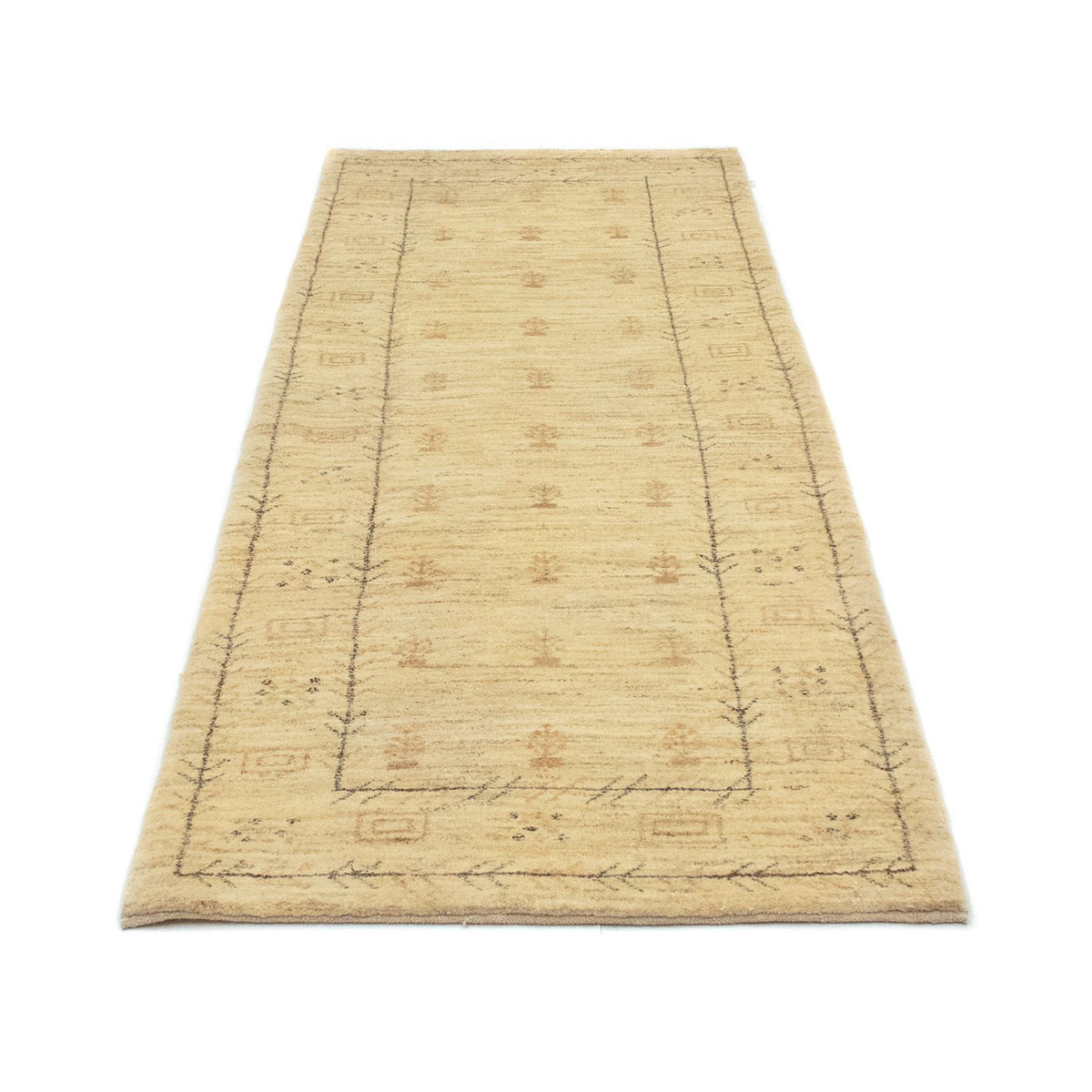 Tapis de couloir Tapis Gabbeh - Persan - 236 x 85 cm - beige