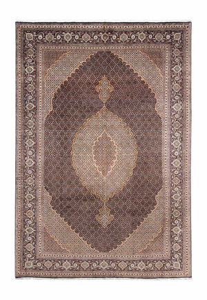 Tapis persan - Tabriz - 295 x 202 cm - bleu foncé
