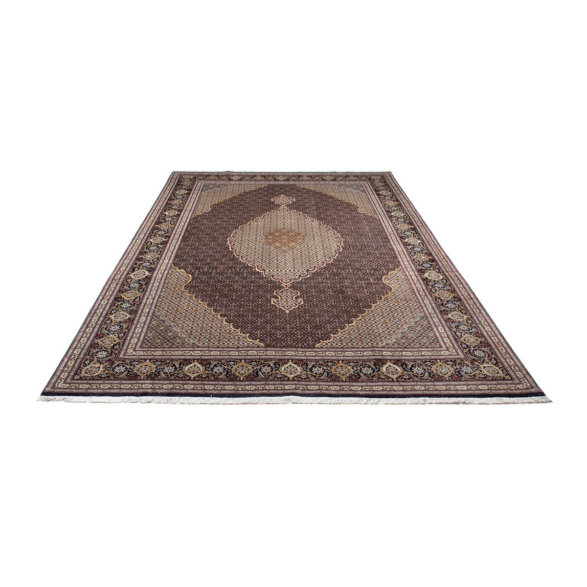 Tapis persan - Tabriz - 300 x 195 cm - marron