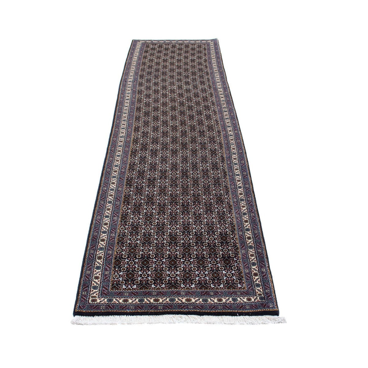 Tapis de couloir Tapis persan - Tabriz - 350 x 70 cm - gris