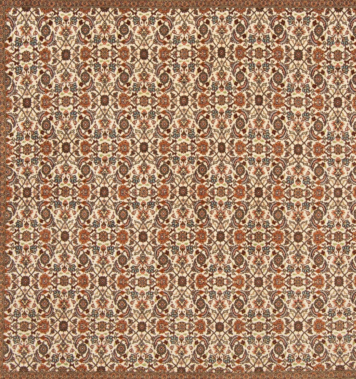 Tapis persan - Tabriz carré  - 215 x 202 cm - marron clair
