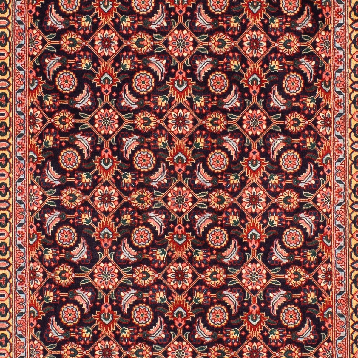 Tapis de couloir Tapis persan - Tabriz - 302 x 80 cm - marron