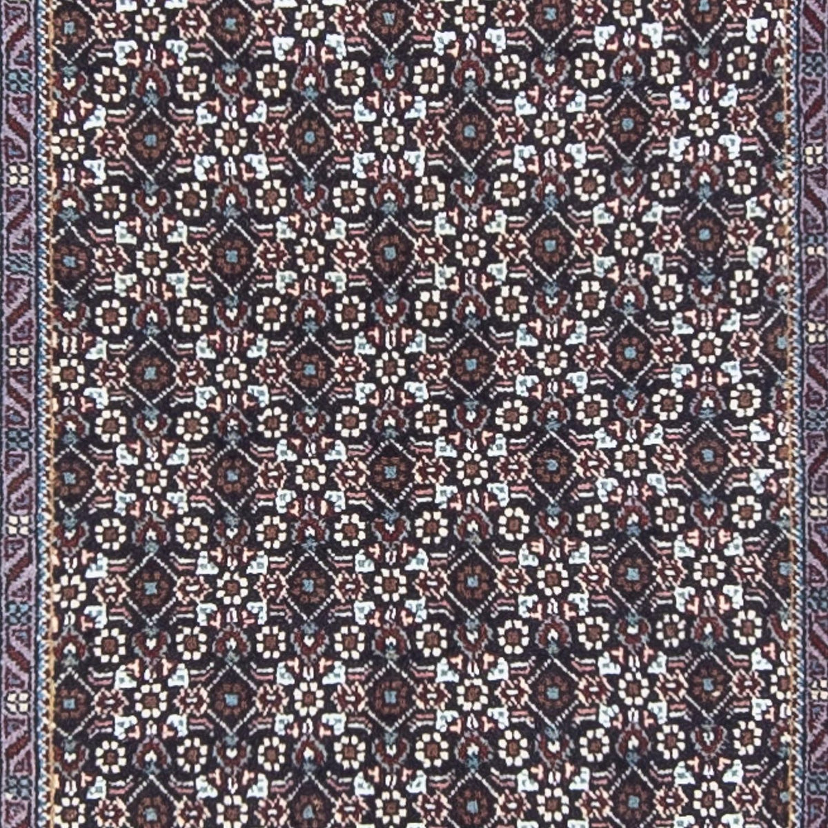 Tapis de couloir Tapis persan - Tabriz - 348 x 70 cm - gris
