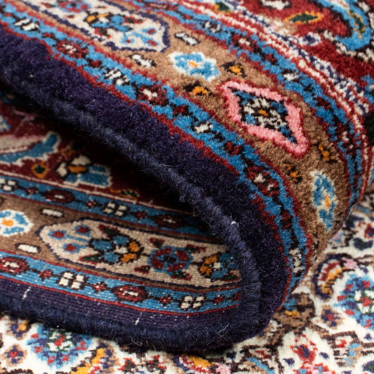 Tapis persan - Classique - 198 x 143 cm - bleu foncé