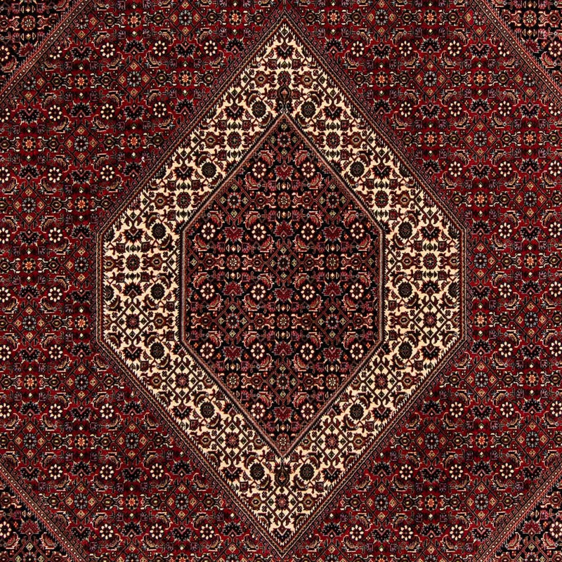 Tapis persan - Bidjar - 263 x 203 cm - rouge foncé