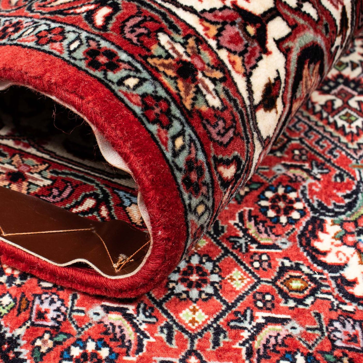 Tapis persan - Bidjar - 263 x 203 cm - rouge foncé