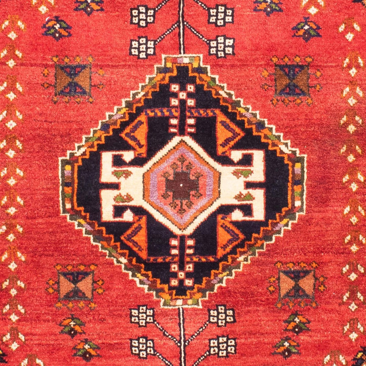 Tapis persan - Nomadic - 158 x 112 cm - rouge foncé