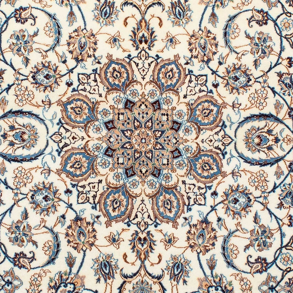 Tapis persan - Nain - Premium - 201 x 123 cm - beige