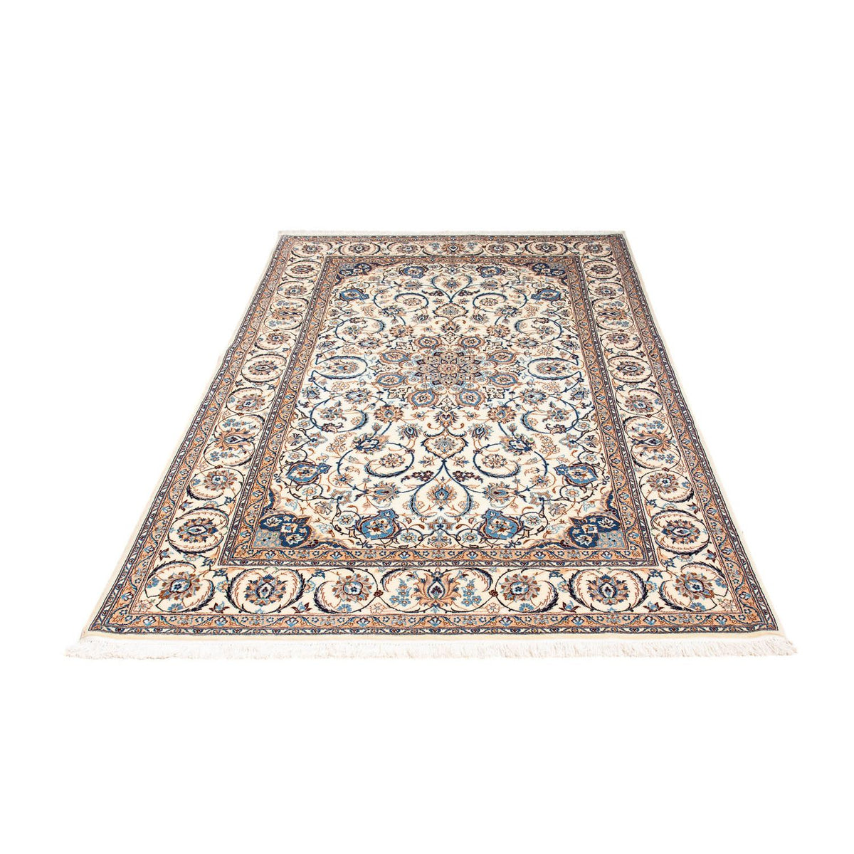 Tapis persan - Nain - Premium - 201 x 123 cm - beige