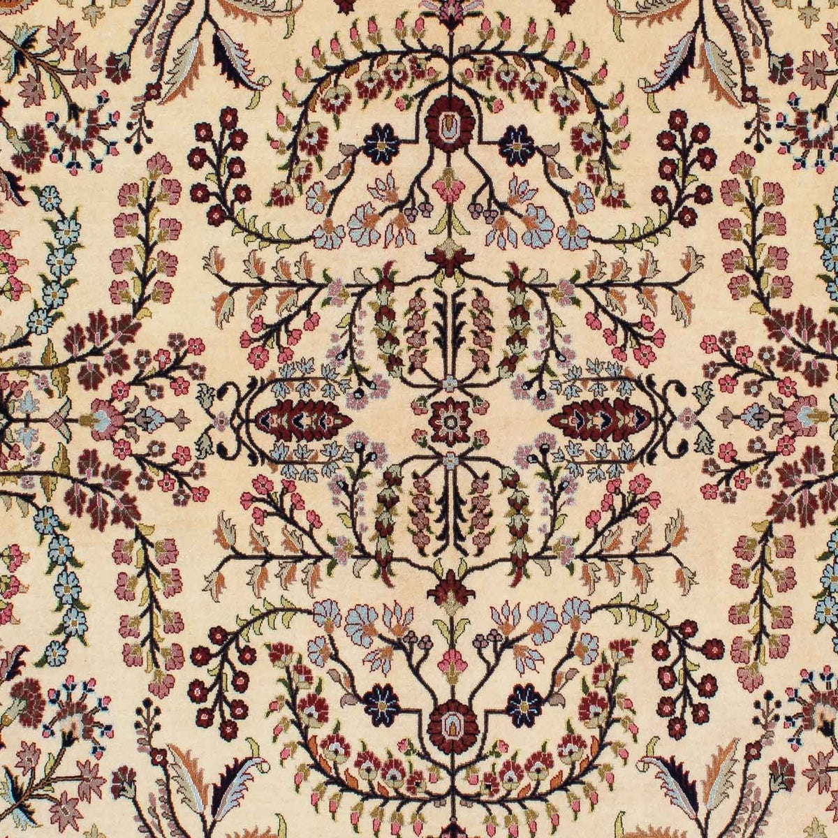 Tapis persan - Ghom - 207 x 142 cm - beige