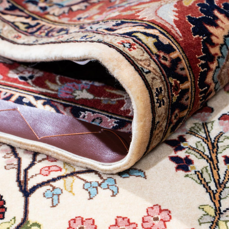 Tapis persan - Ghom - 207 x 142 cm - beige