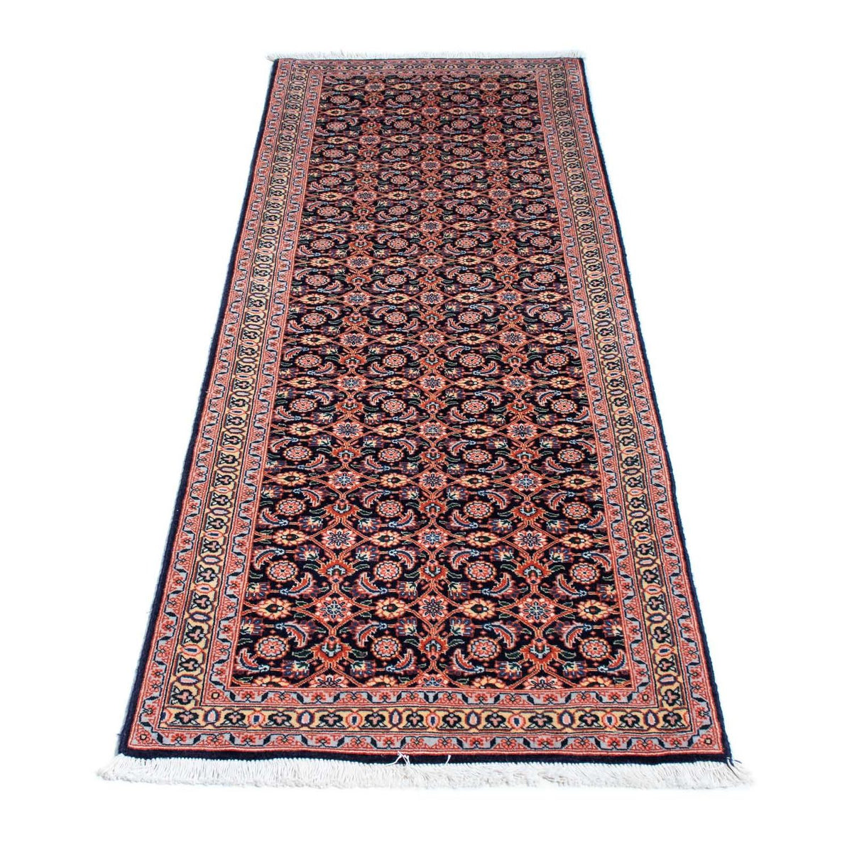 Tapis de couloir Tapis persan - Tabriz - 200 x 63 cm - multicolore