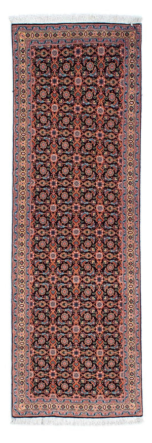 Tapis de couloir Tapis persan - Tabriz - 202 x 67 cm - bleu foncé