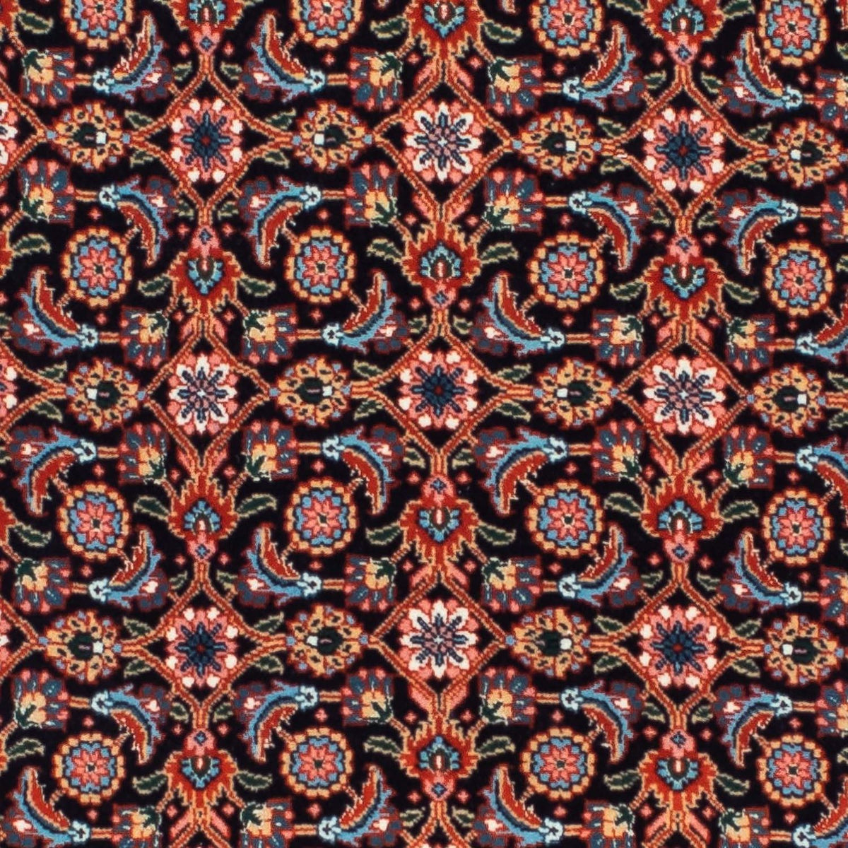 Tapis de couloir Tapis persan - Tabriz - 202 x 67 cm - bleu foncé