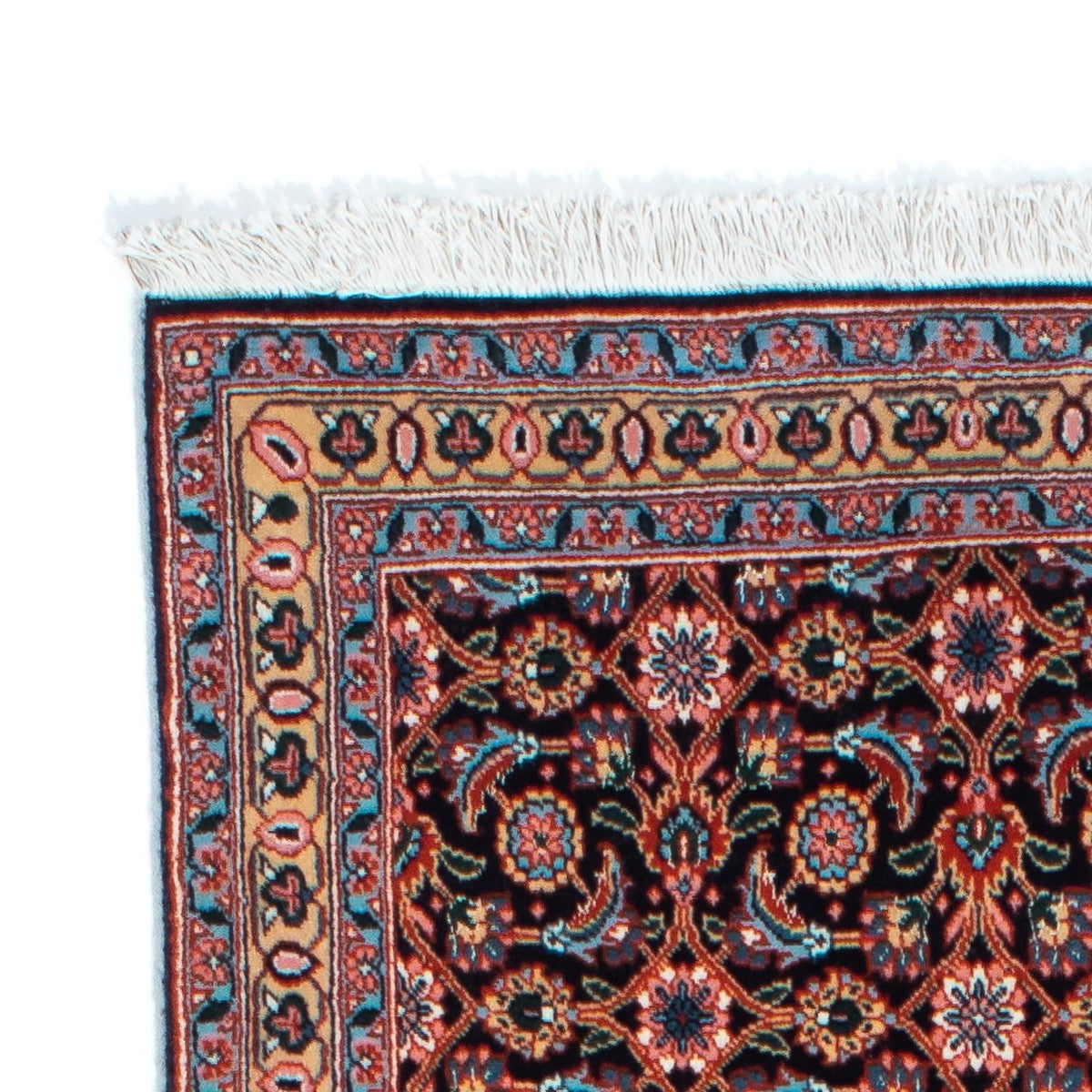 Tapis de couloir Tapis persan - Tabriz - 202 x 67 cm - bleu foncé