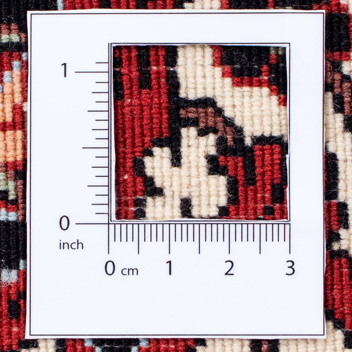 Tapis persan - Bidjar - 295 x 251 cm - rouge foncé