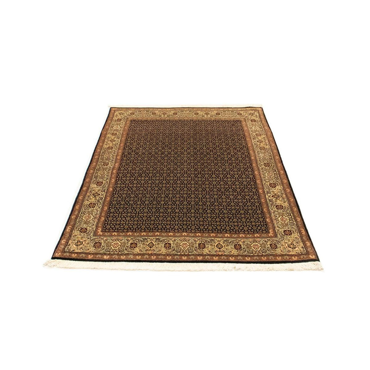Tapis persan - Tabriz - Royal - 141 x 100 cm - bleu foncé