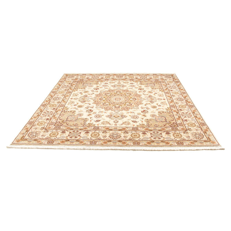 Tapis persan - Tabriz - Royal carré  - 206 x 202 cm - beige