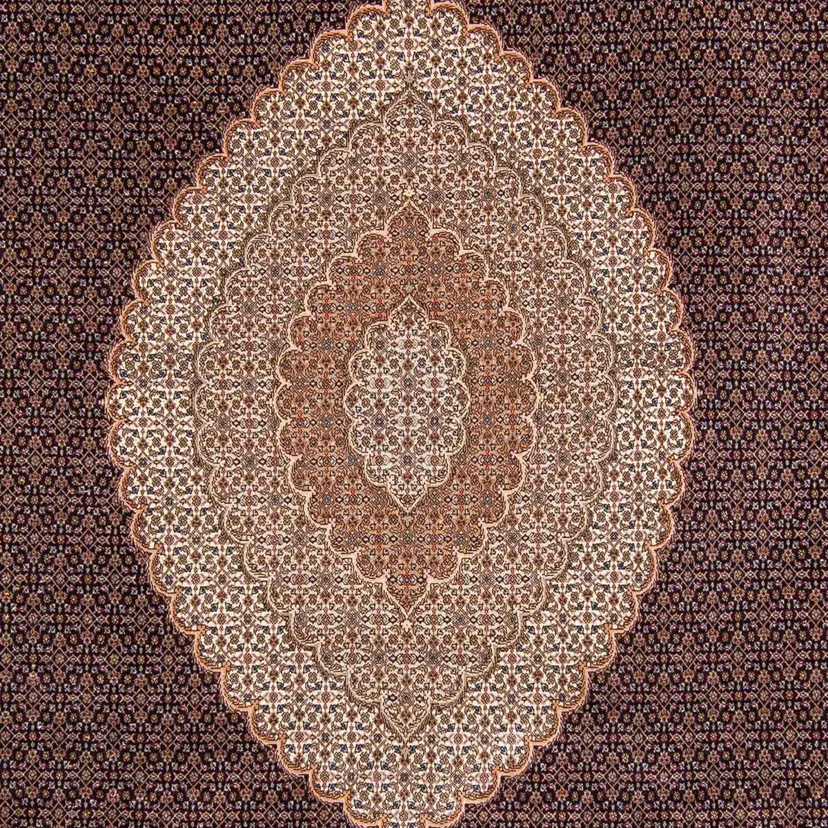 Tapis persan - Tabriz - 352 x 252 cm - marron clair