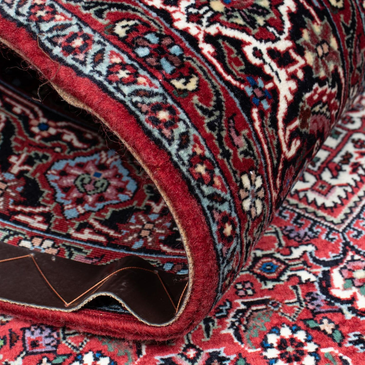 Tapis persan - Bidjar - 210 x 130 cm - rouge clair