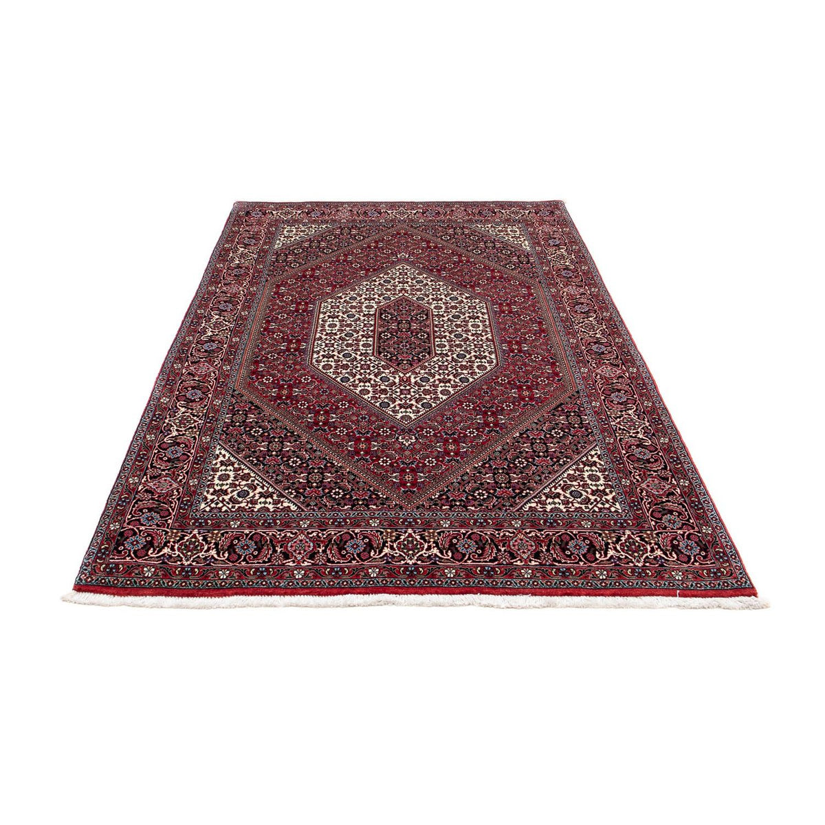 Tapis persan - Bidjar - 210 x 130 cm - rouge clair